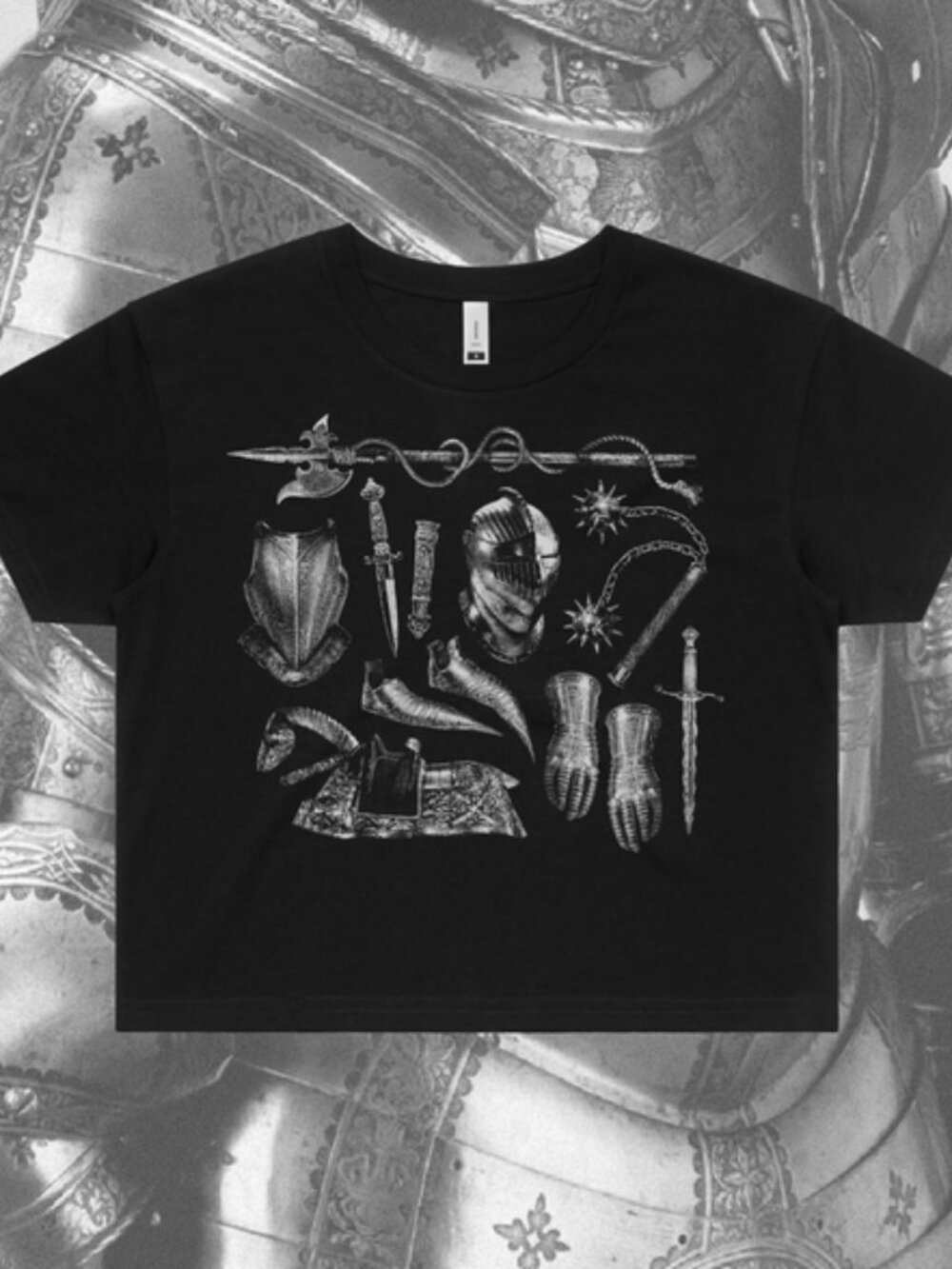 Knight armor virtus crop t-shirt